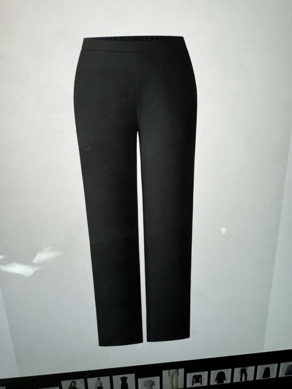 OGL Black Straight-Leg Ponte Pants